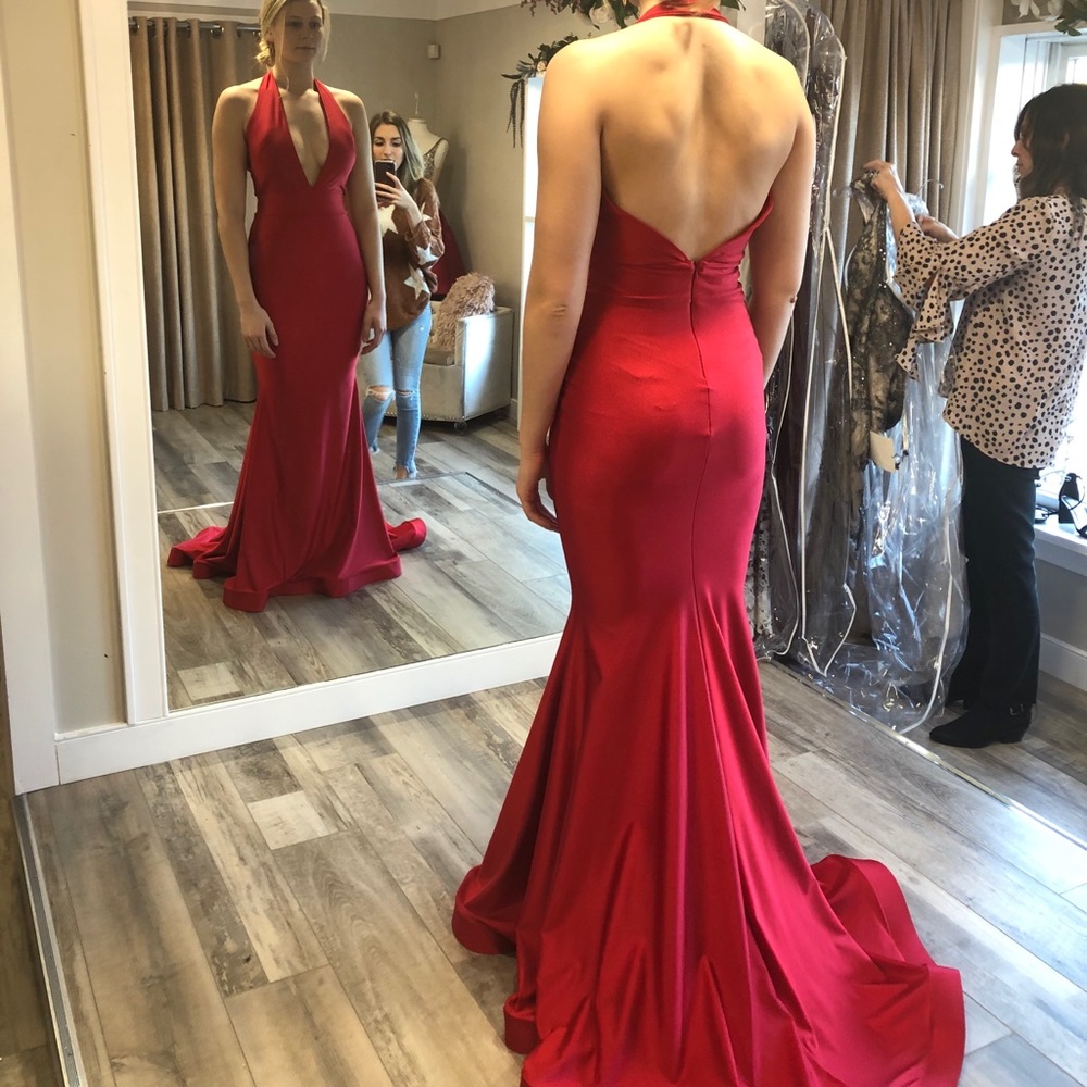 Jessica Angel red gown